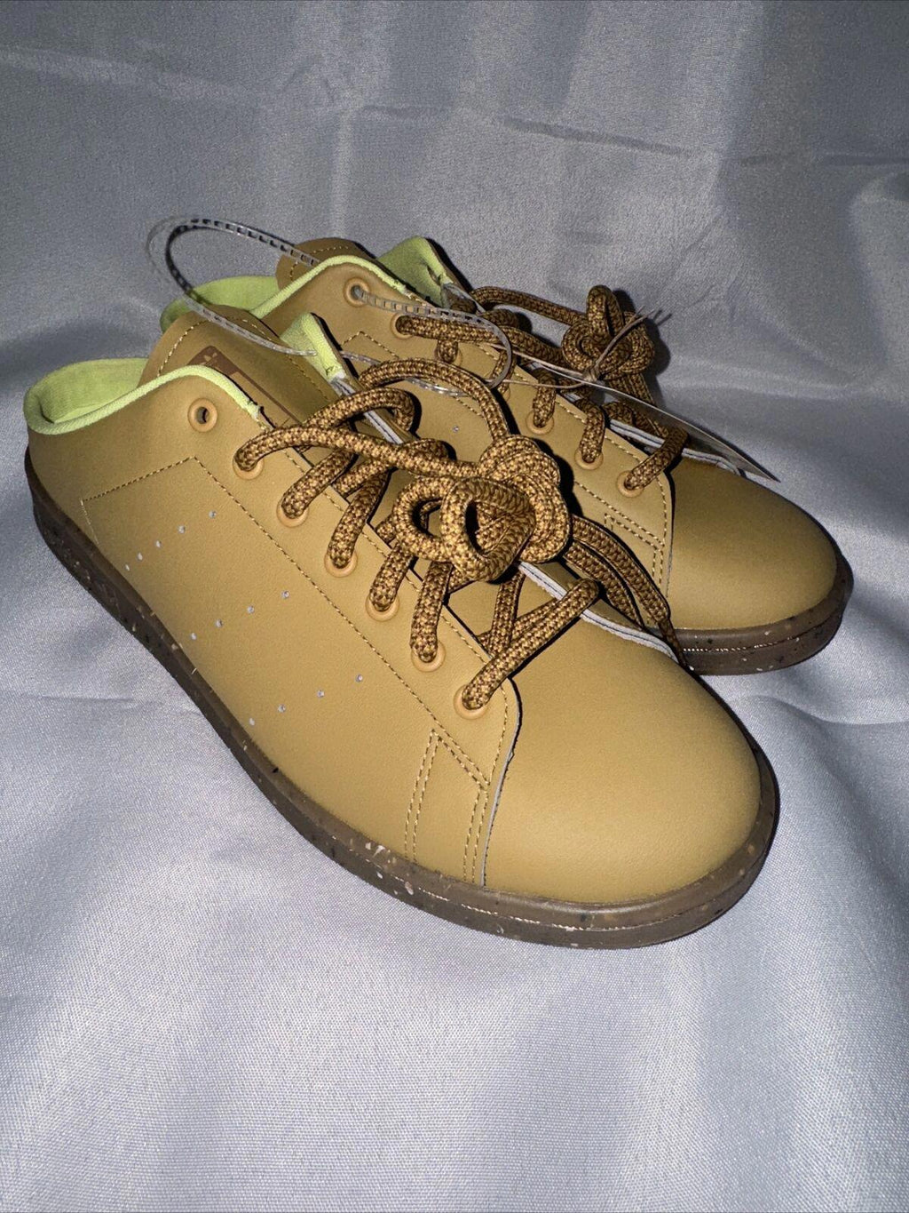 ADIDAS STAN SMITH Mule "Plant & Glow" Sz 10 Golden Beige