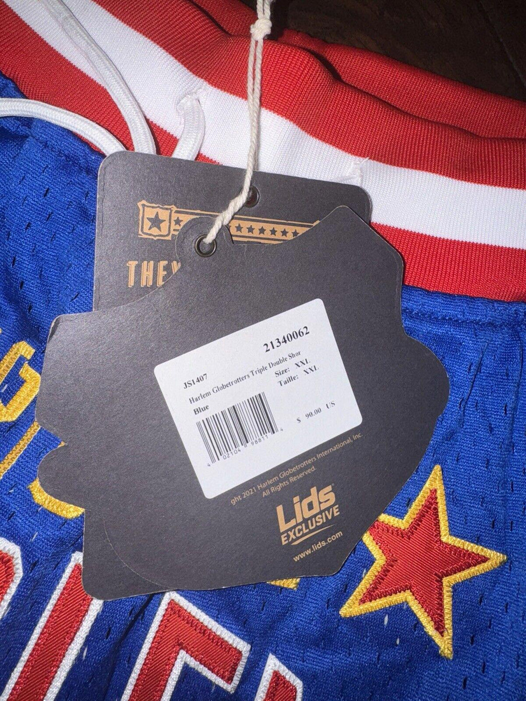 NEW Rings & Crwns Harlem Globetrotters authentic Triple Double XXL NEW!