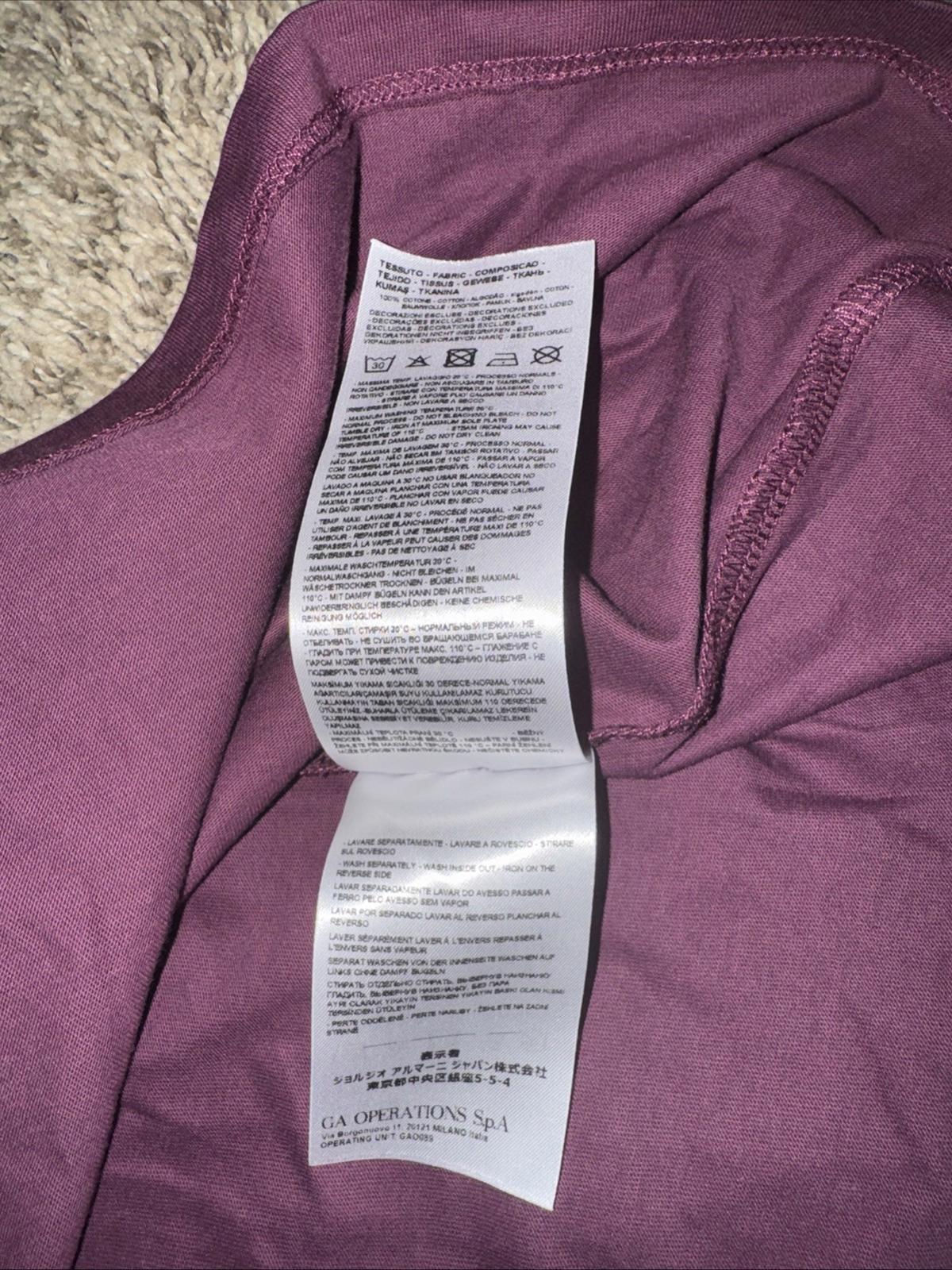 A|X Armani Exchange Men's Short Sleeve Crew Neck T-Shirt, Cabernet, XL NWOT