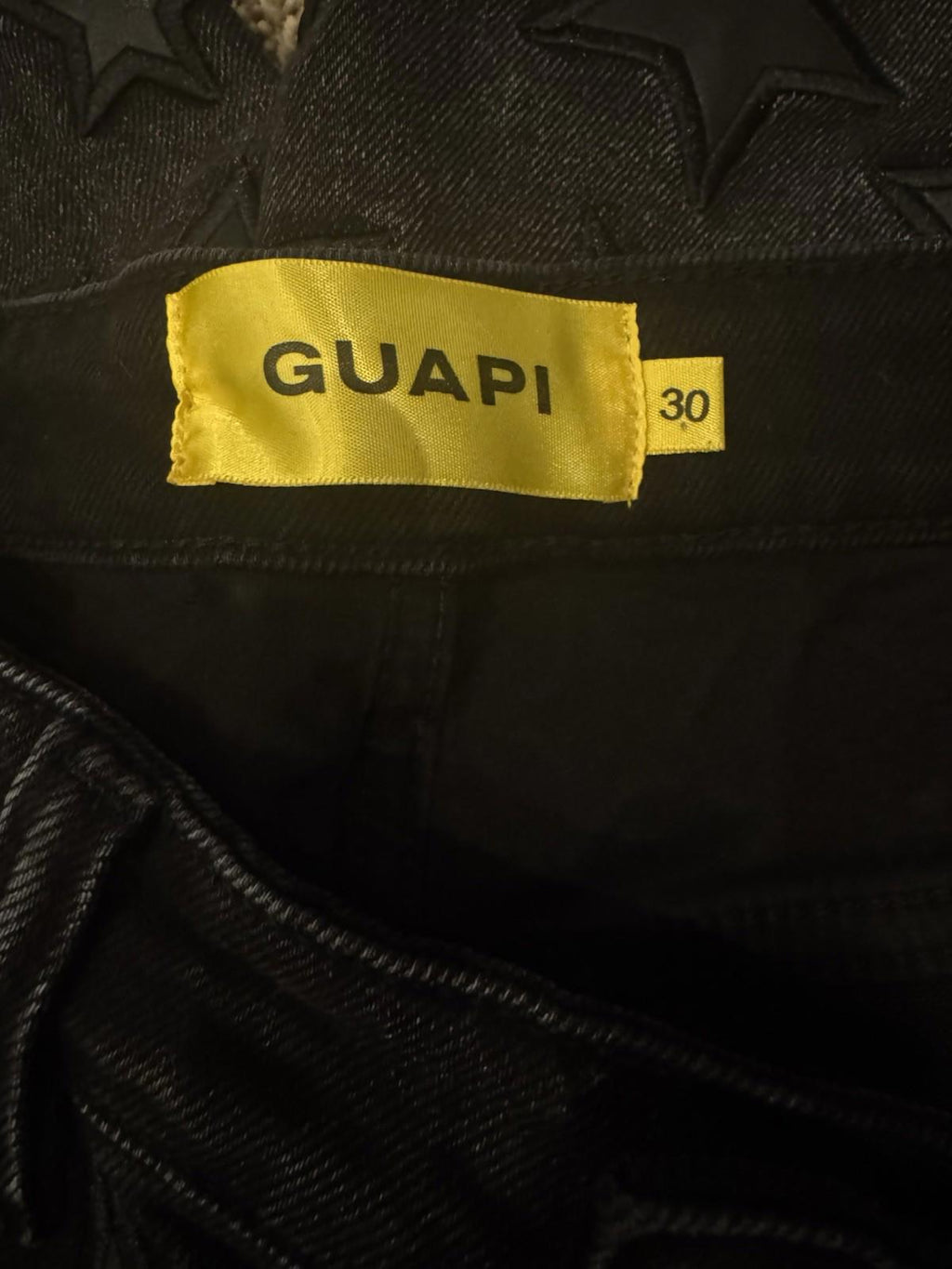 NEW! GUAPI 489OBSDS GUAPI STAR SHORTS BLACK OBSIDIAN NWT Size 30 Sold out online