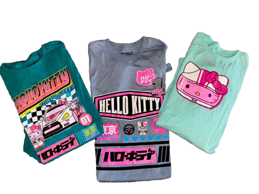 NEW! Hello Kitty Racing Tokyo Speed Graphic T-Shirts NWOT