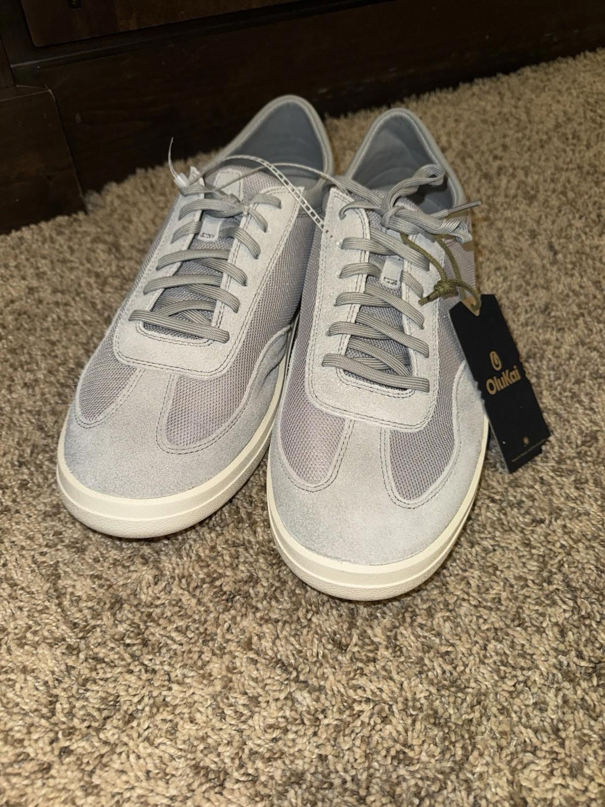 NEW Olukai mens shoes size 12 Punini sneakers, ash color. NWT