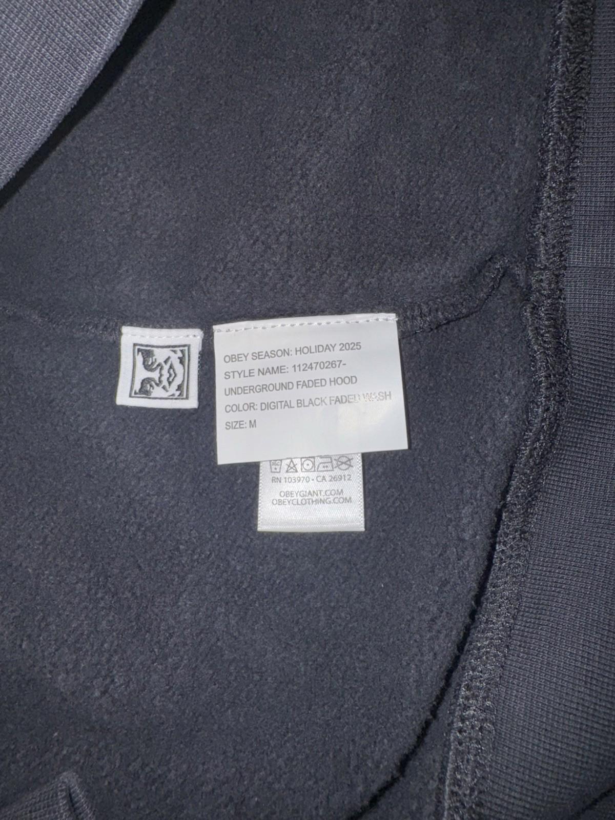 NEW! Obey Moon & Stars Crewneck Sweatshirt Black Size MED NWT