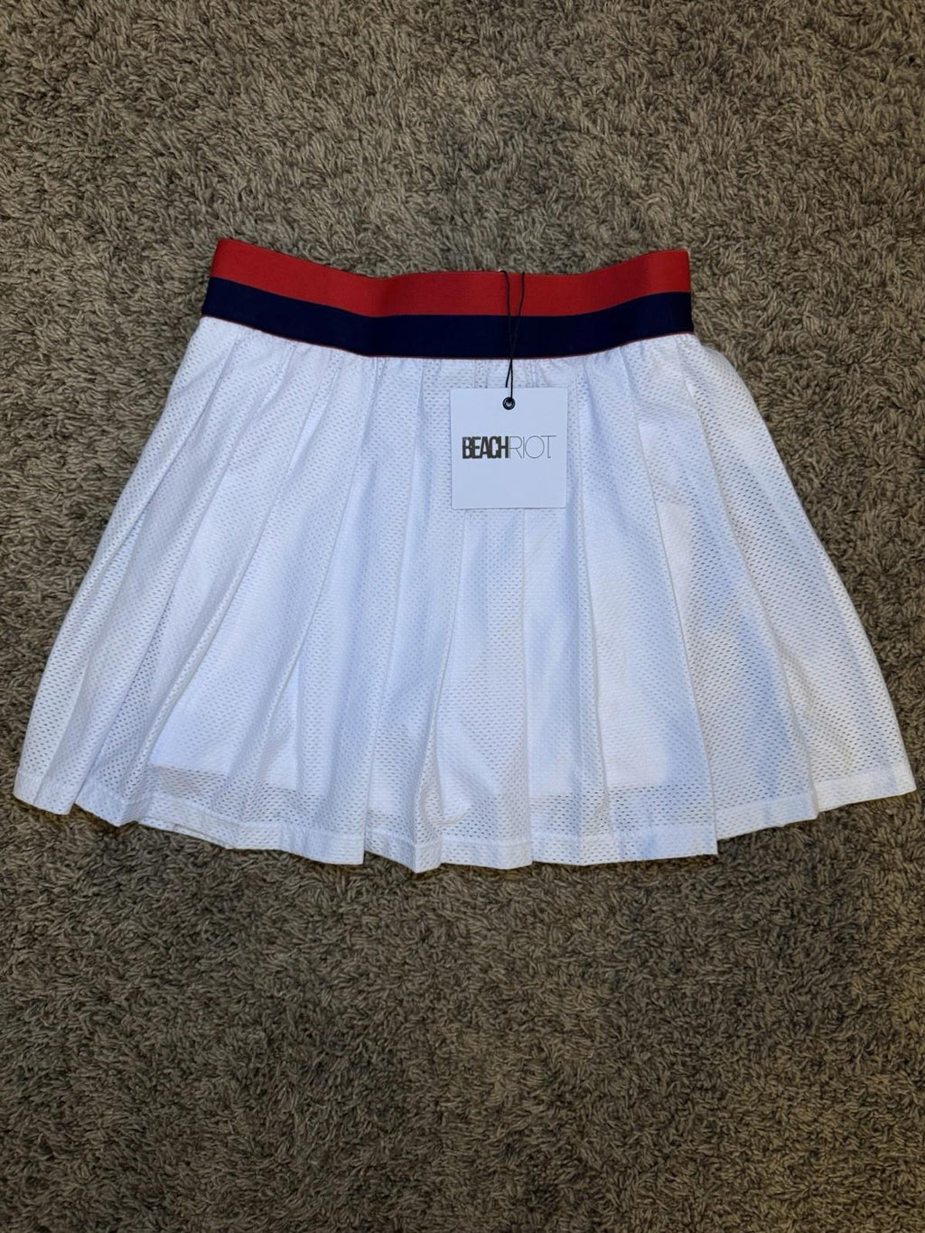 Beach Riot Women's Irina Skirt Cherry Indigo Colorblock $108 Limited Edition SM