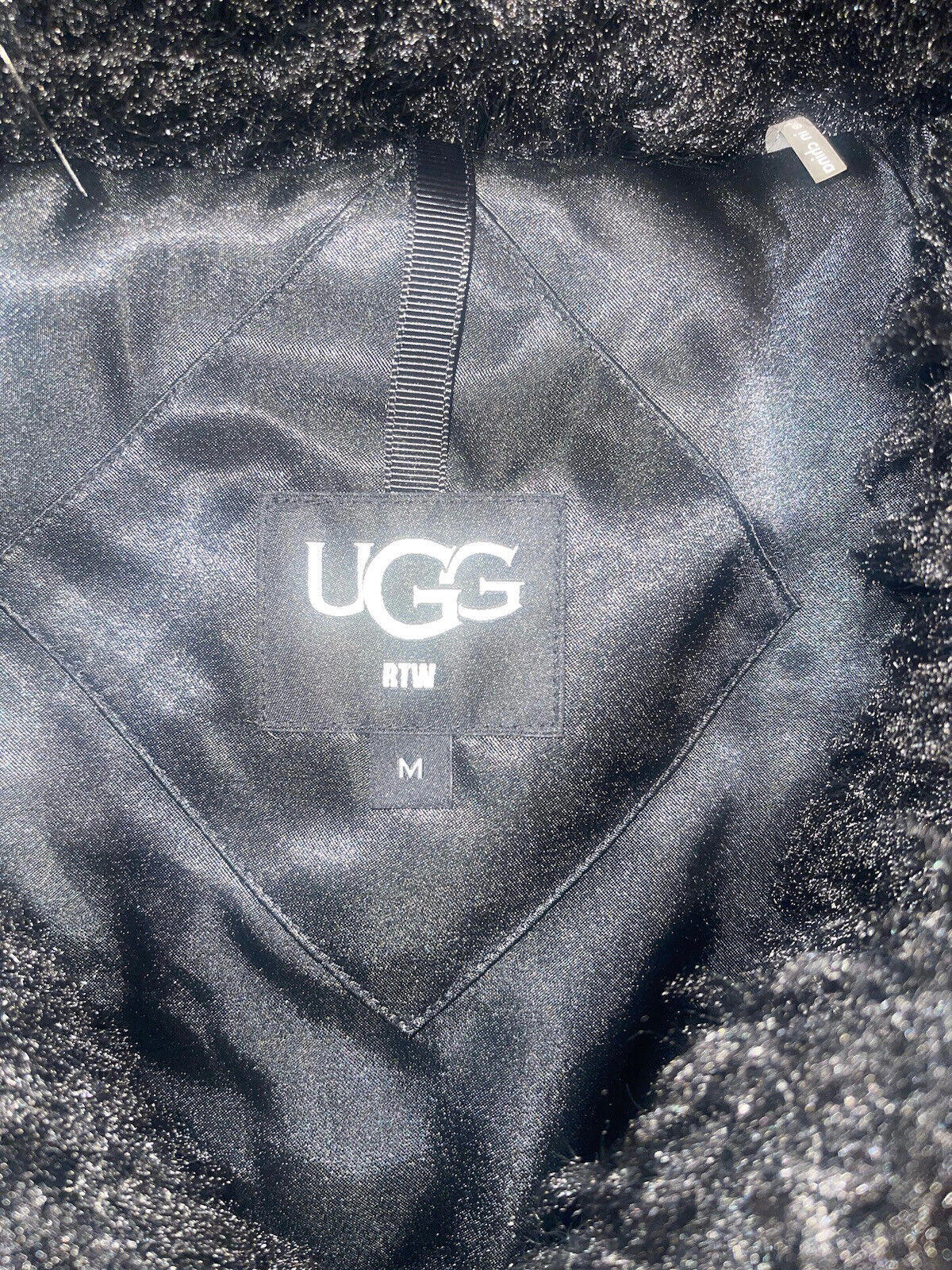 UGG Women Tammie Faux Fur Long Vest Size M NWT $168 Retail