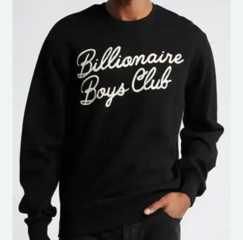 BILLIONAIRE BOYS CLUB BBC SIGNATURE CREWNECK Black NWT MED