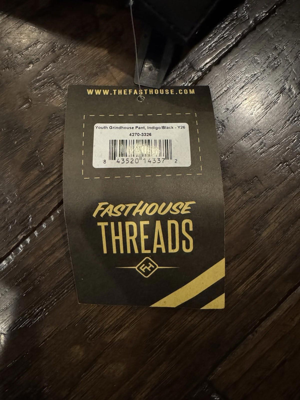 Fasthouse Grindhouse Knox Motocross Pants | Black/ Indigo Youth 26 NEW