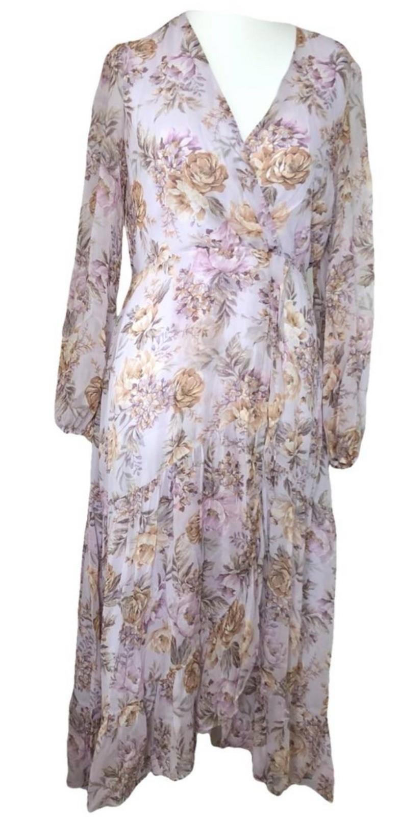 EVER NEW Purple Athena floral Dress Retail $200 Price $124 Sz 4 NEW!