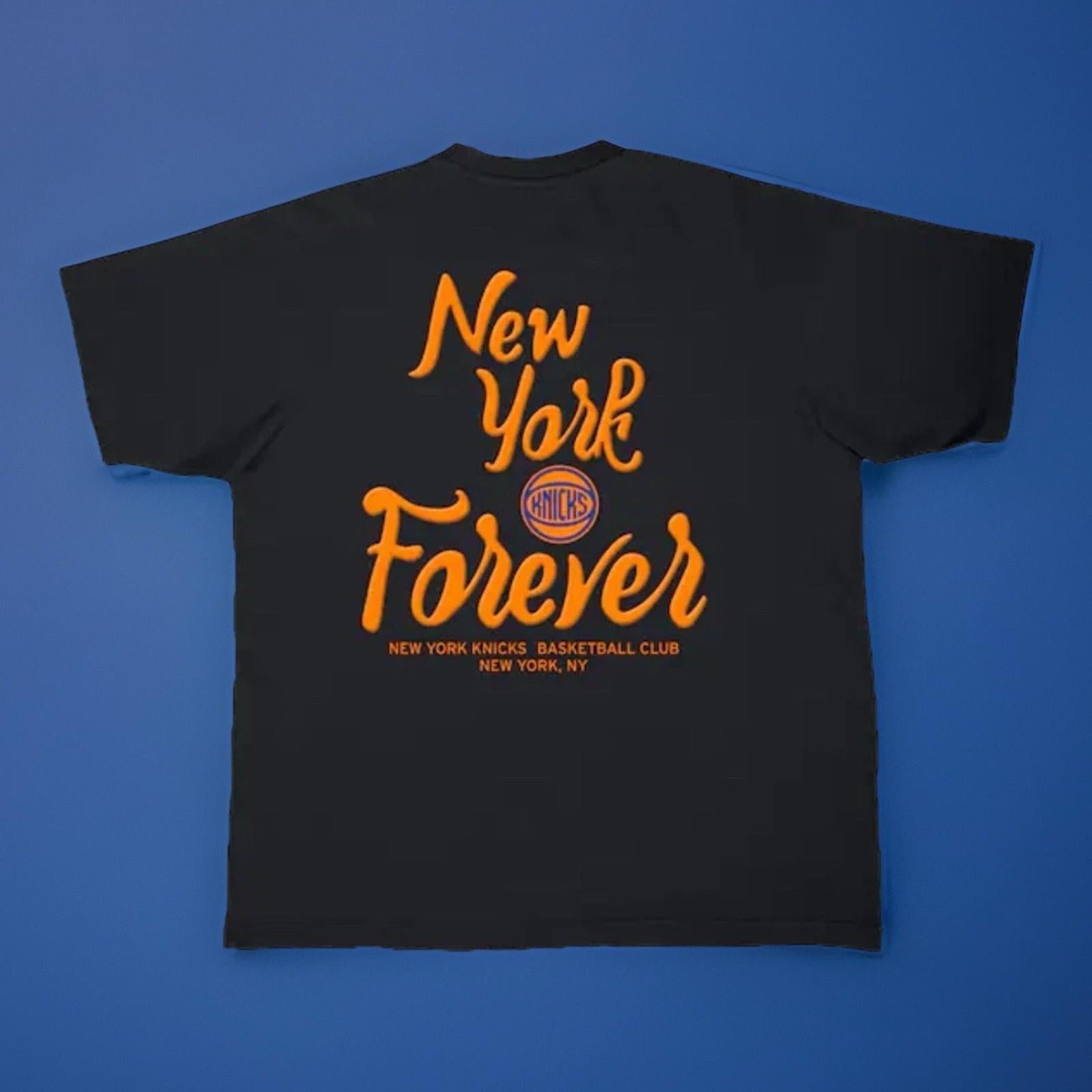 Unisex Stadium Essentials  Black New York Knicks Oversized Forever NYC T-Shirt L