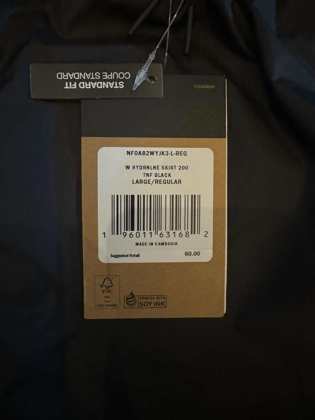 NWT north face Black hydrenaline Women Skirt LG NEW  🏓⛳️ 🎾