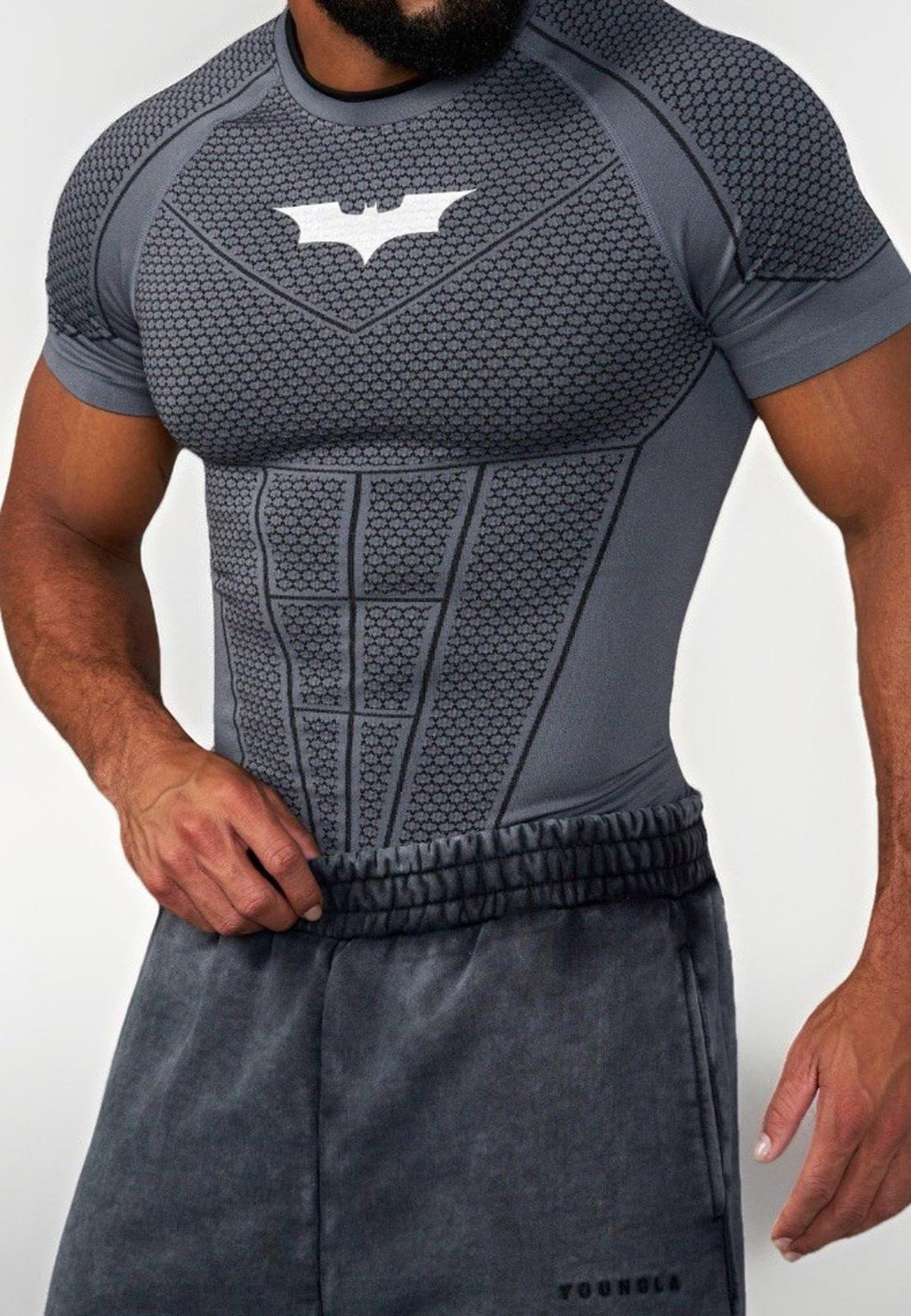 NEW YOUNG LA BATMAN COMPRESSION Gray SIZE MEDIUM (SOLD OUT) NWT
