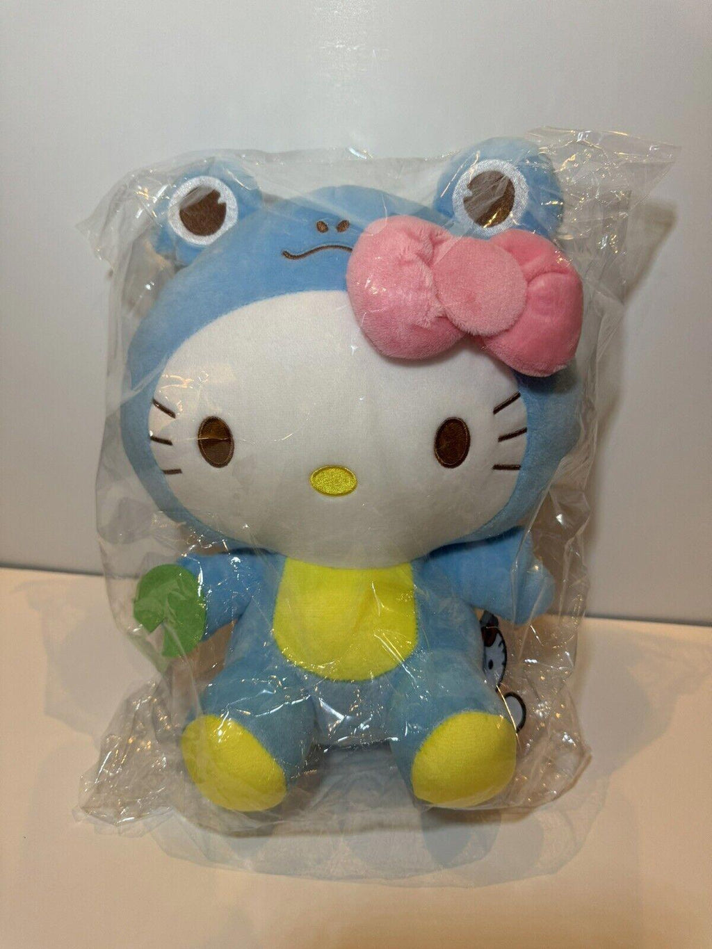 13” Hello Kitty Sanrio Kawaii Frog Suit Plush Figure BLUE