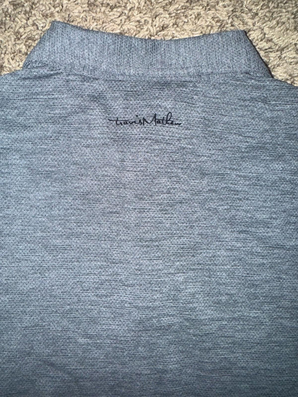 NEW Travis Mathew HEATER PRO golf polo shirt grey SMALL