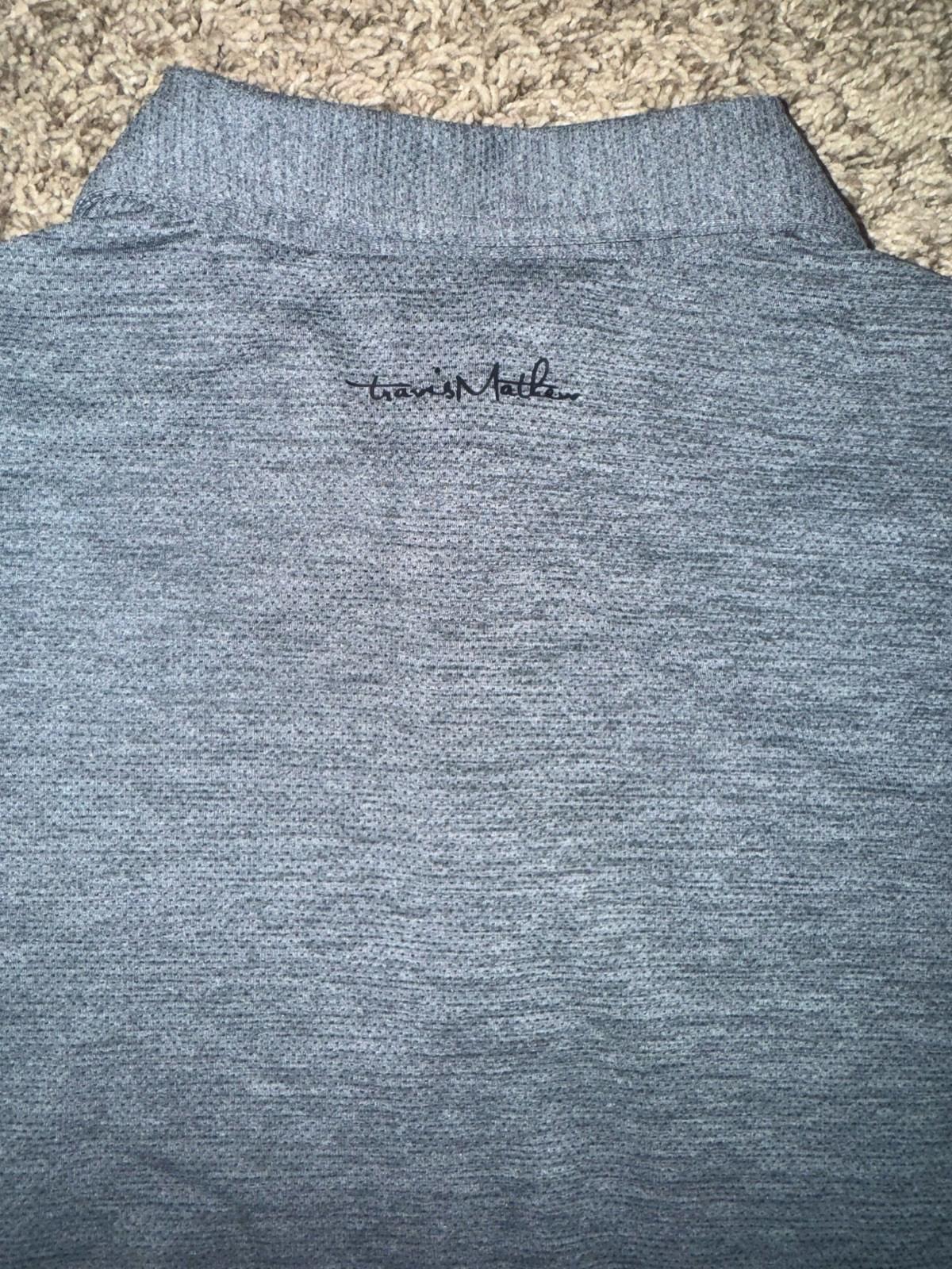 NEW Travis Mathew HEATER PRO golf polo shirt grey SMALL