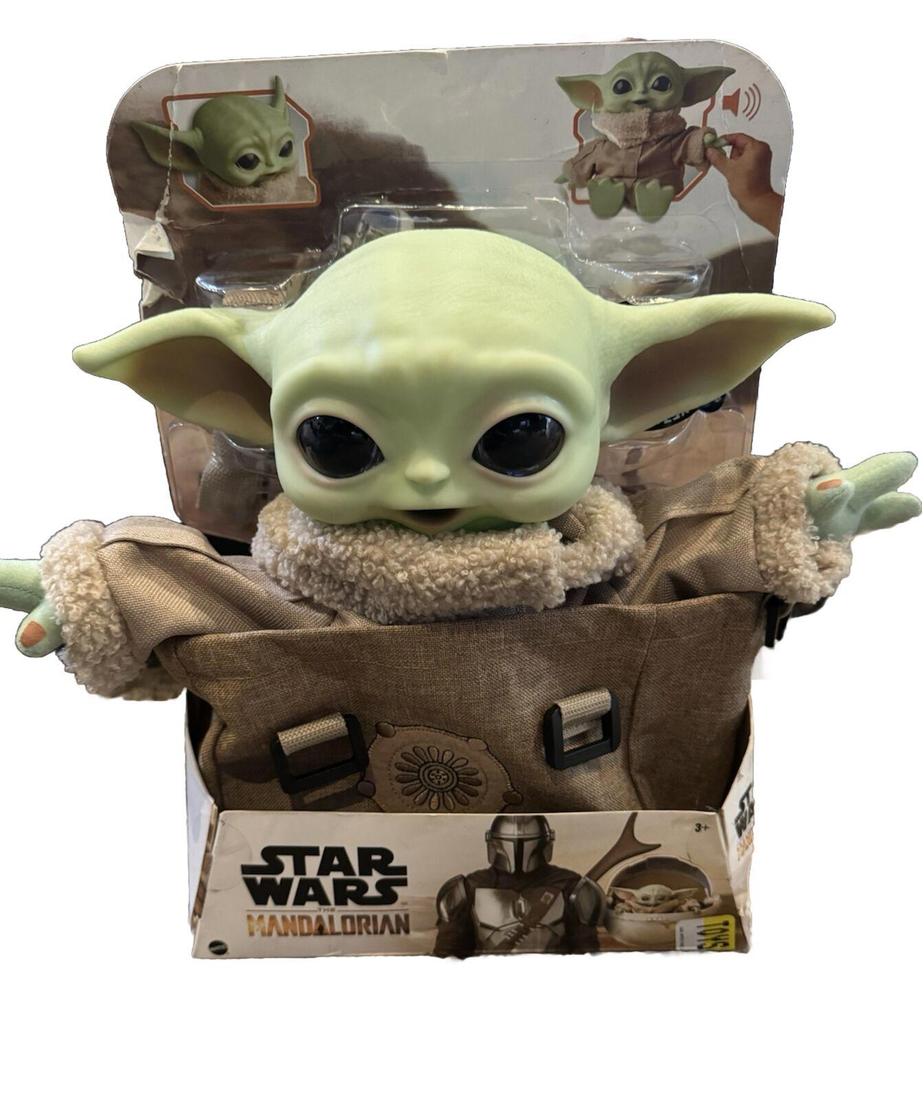 Baby Yoda 11.5" Star Wars Mandalorian Child Grogu Talkin bag