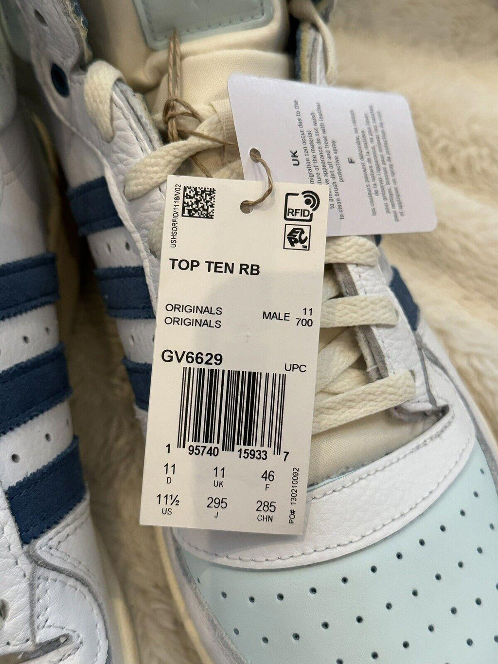 Size 11.5 Adidas Originals Top Ten RB Sneaker GV6629 New