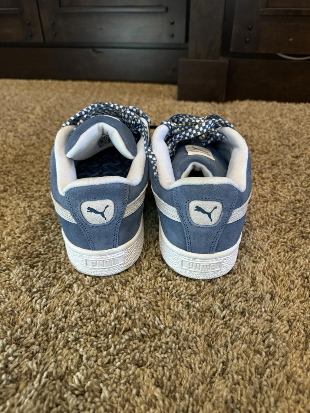 Puma Suede Xl Lace Up  Womens Blue Sneakers Casual Shoes 39831001 Sz 10.5 NEW!