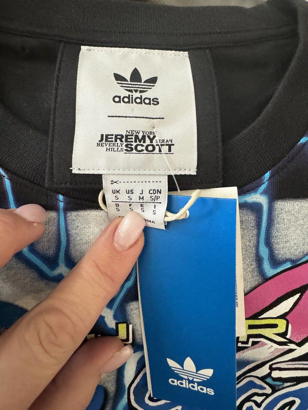 Adidas Jeremy Scott Shirt JS Rally NASCAR Style Print Small
