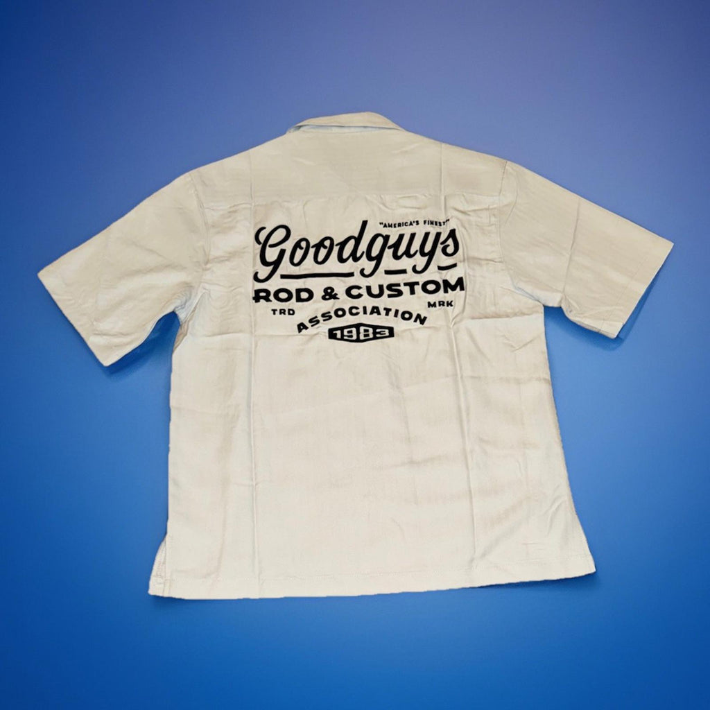 Goodguys Rod & Custom Association Hot Rod Shirt Embroidered Logo Gray Men’s NWOT