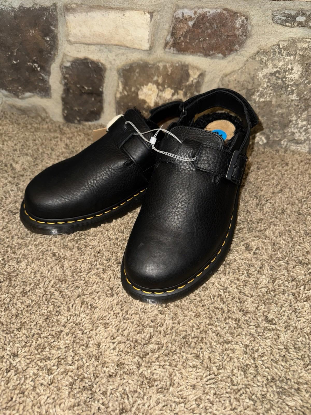 Dr Martens  Jorge II Ambassador Black Faux Fur Sling Back Mules M10/ W11