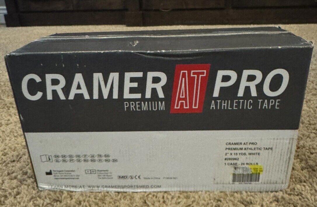 Cramer AT Pro athletic tape 2X 15 yards White cotton 24 rolls/ case