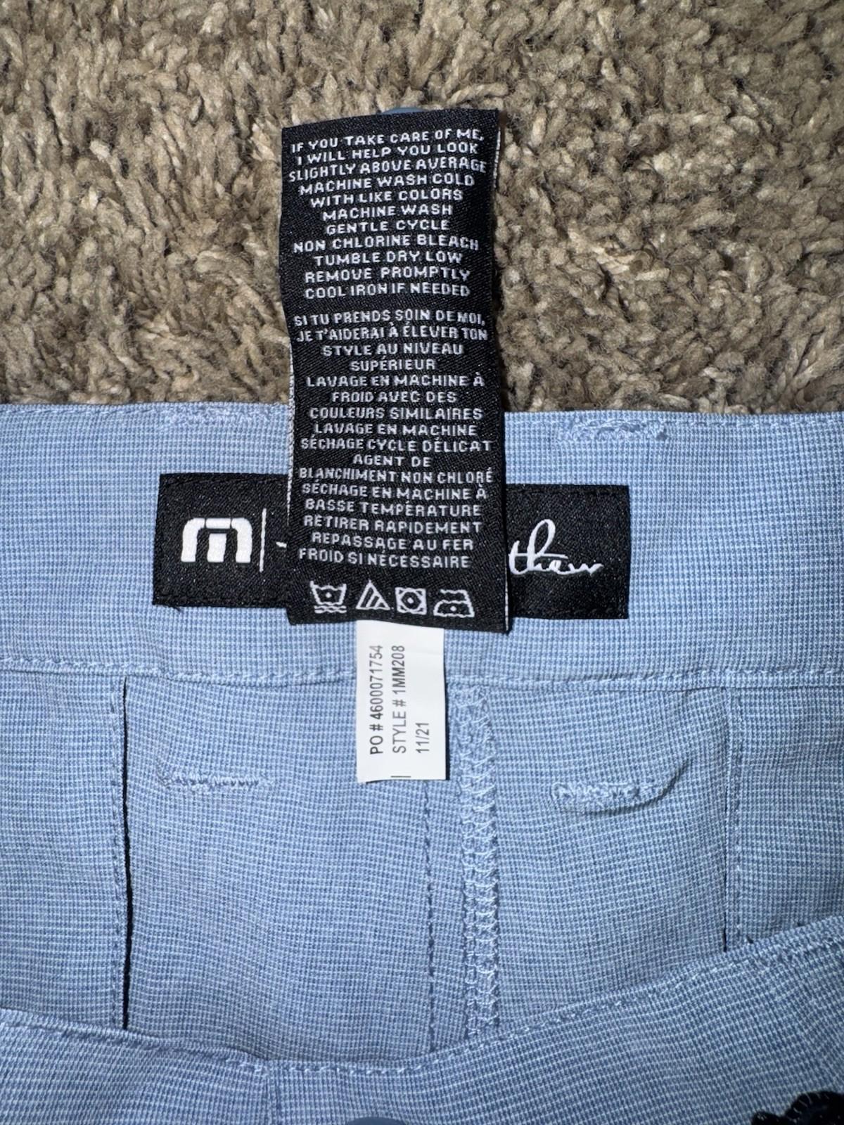 NWT Travis Mathew Beck SHORT Mens Size 34 Blue Golf