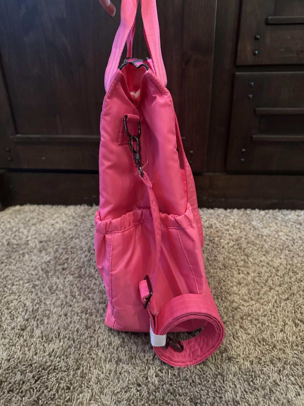 NEW Lug Baby Yacht Carry-All  Zip Top Tote Travel Work Diaper Magenta Pink NWT
