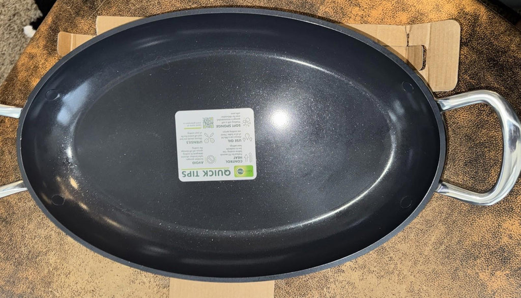 NEW GreenPan WILLIAMS SONOMA 16" x 9" Hard Anodized Ceramic Nonstick Gratin Pan