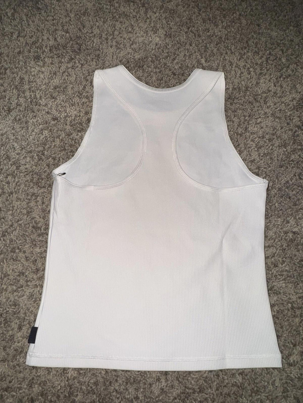 Alwrld Ivory Ribbed Racerback Cropped Athletic Tank Top NWOT