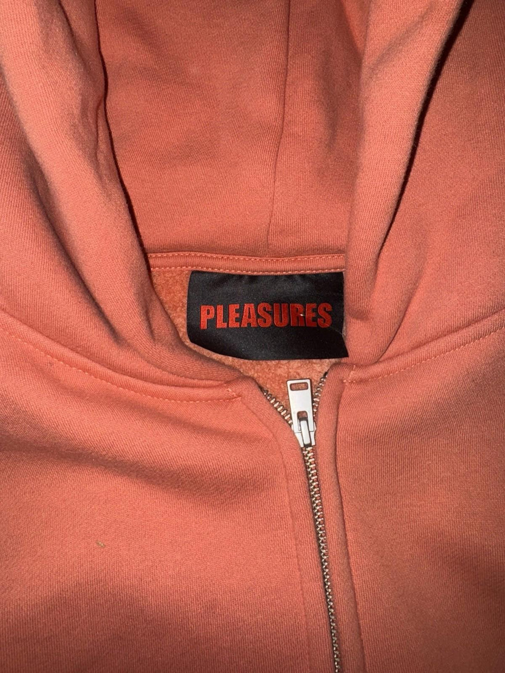 Sz XXL Pleasures OE Zip Up Hoodie Natural Old English Brand New Orange