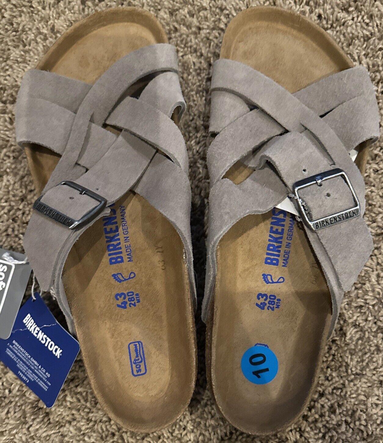 Birkenstock Lugano Stone Coin Regular Mens 10 NWOB