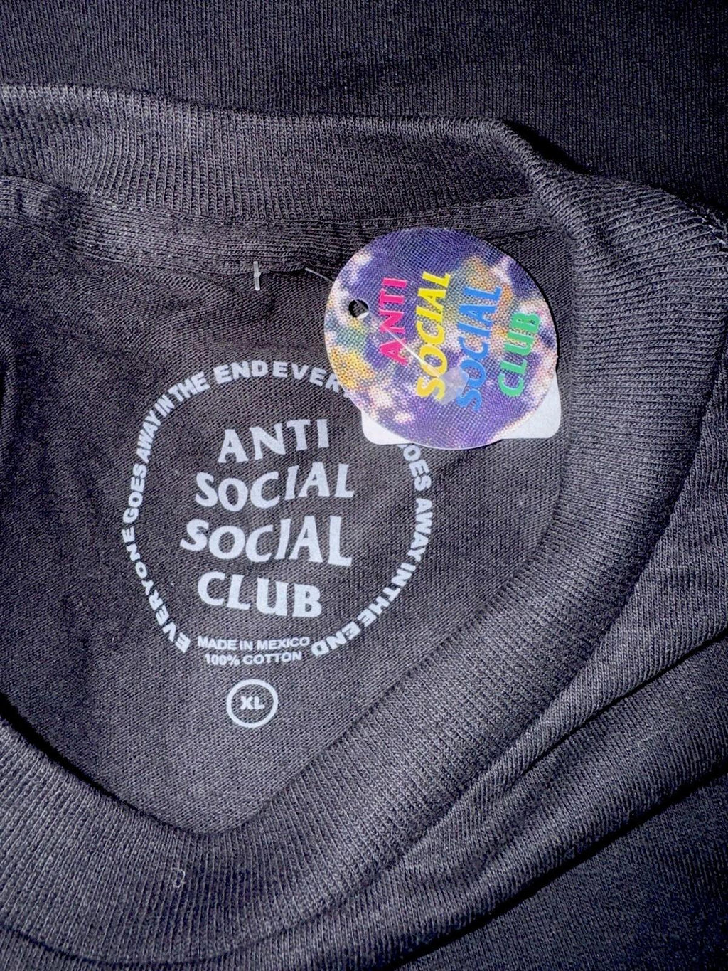 Anti Social Social Club Cancelled Tagged T-Shirt | XL 100% Authentic