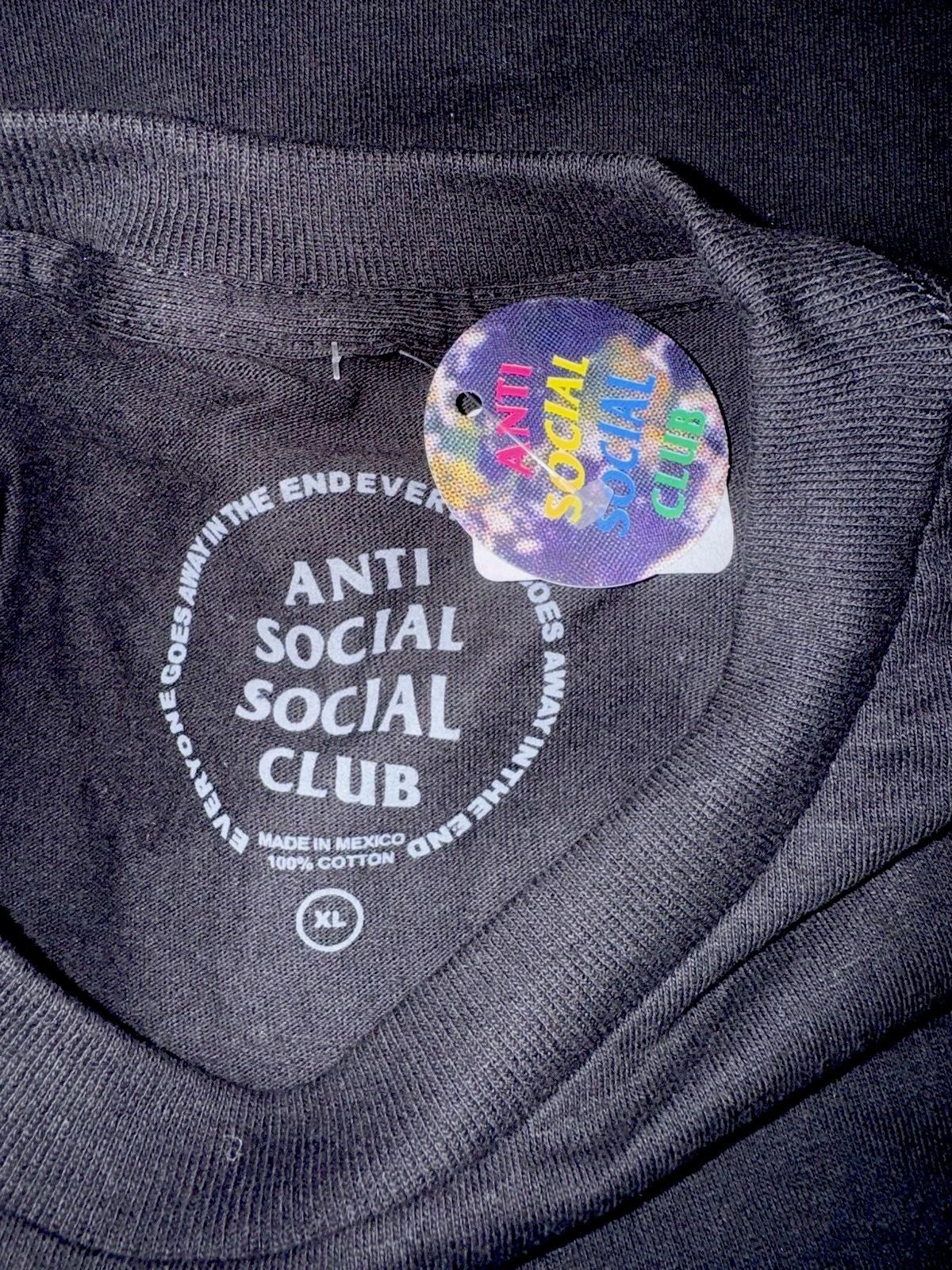 Anti Social Social Club Cancelled Tagged T-Shirt | XL 100% Authentic