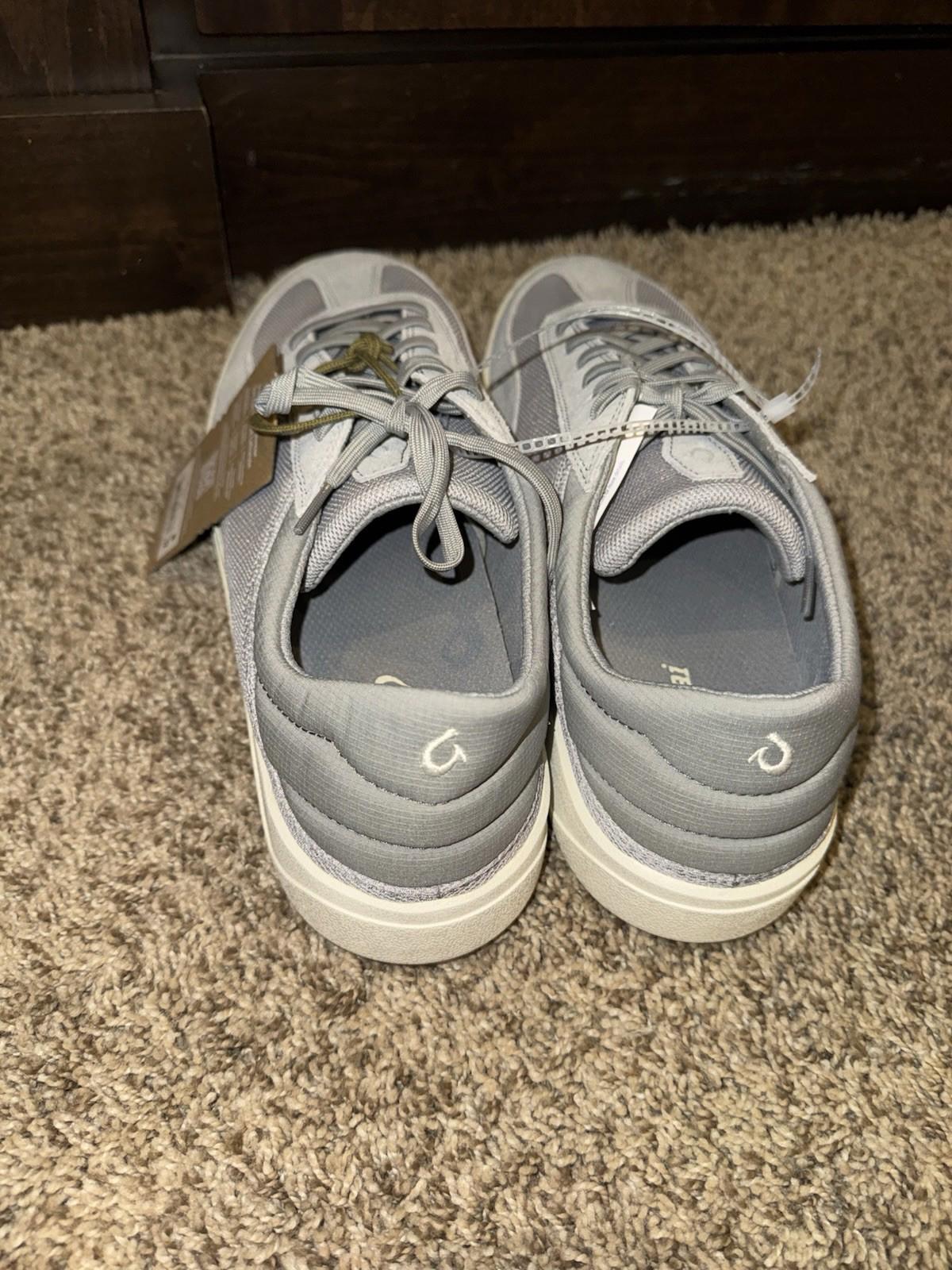 NEW Olukai mens shoes size 12 Punini sneakers, ash color. NWT