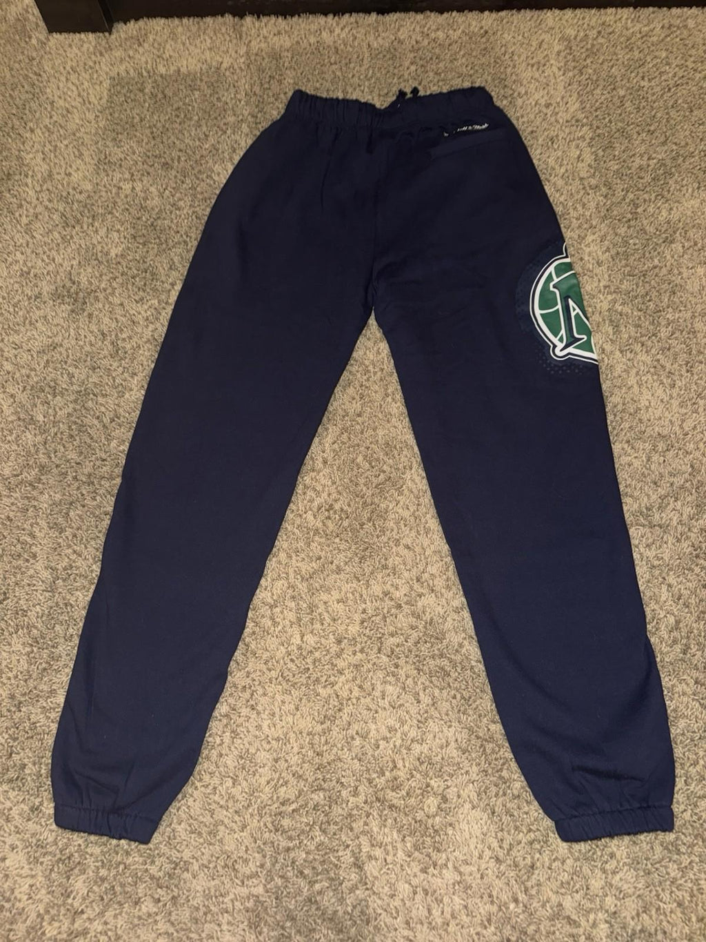 NEW! Dallas Mavericks Pants LARGE Mitchell Ness Hardwood Classics Joggers NWT