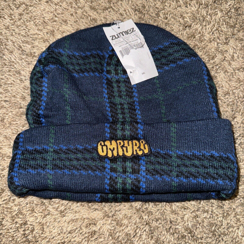 Empyre Blue Knit Beanie Hat Mens One Size