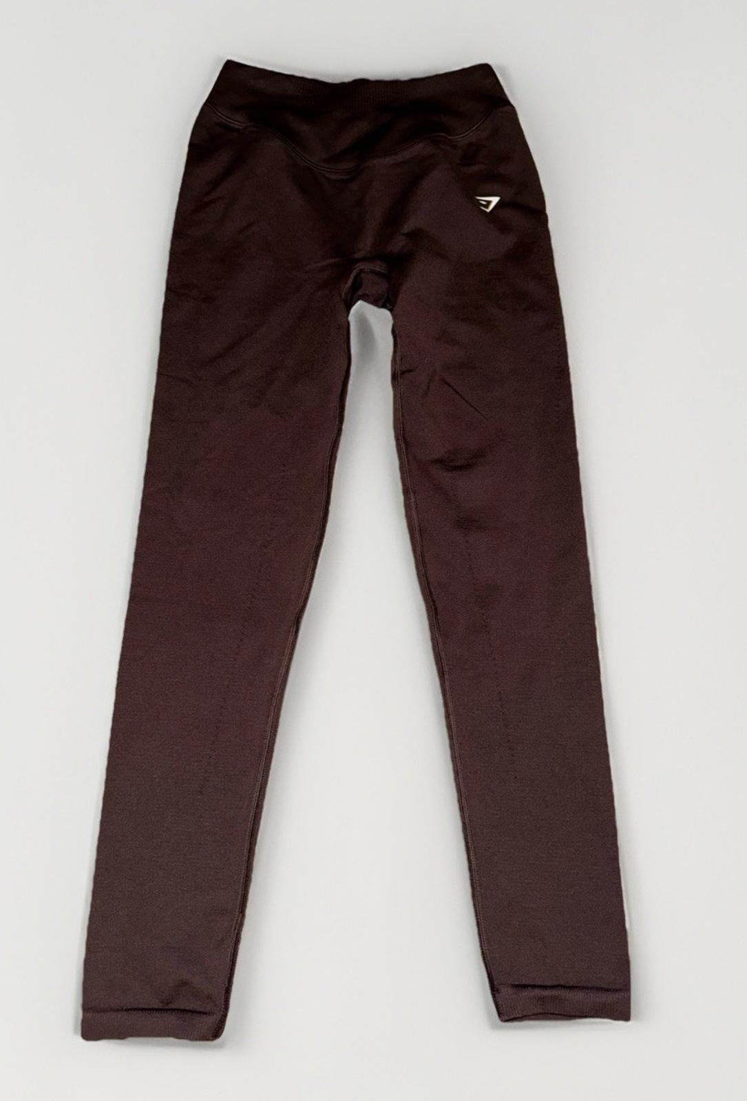 Gymshark Women's Sweat Seamless High Waist Leggings SMALL Shadow Brown NWOT