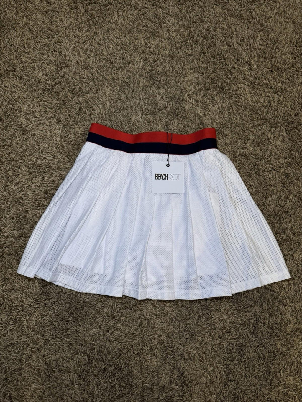 Beach Riot Women's Irina Skirt Cherry Indigo Colorblock $108 Limited Edition SM