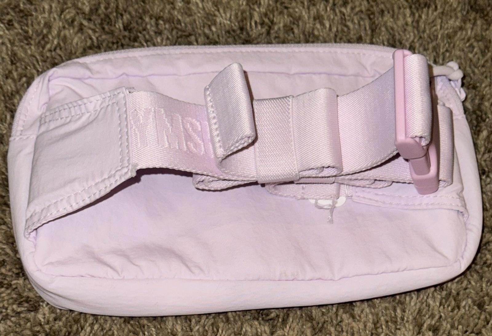 GymShark Pink Pleat Sling bag. NEW. Sold out. Small purse. Cute fun gym fitness