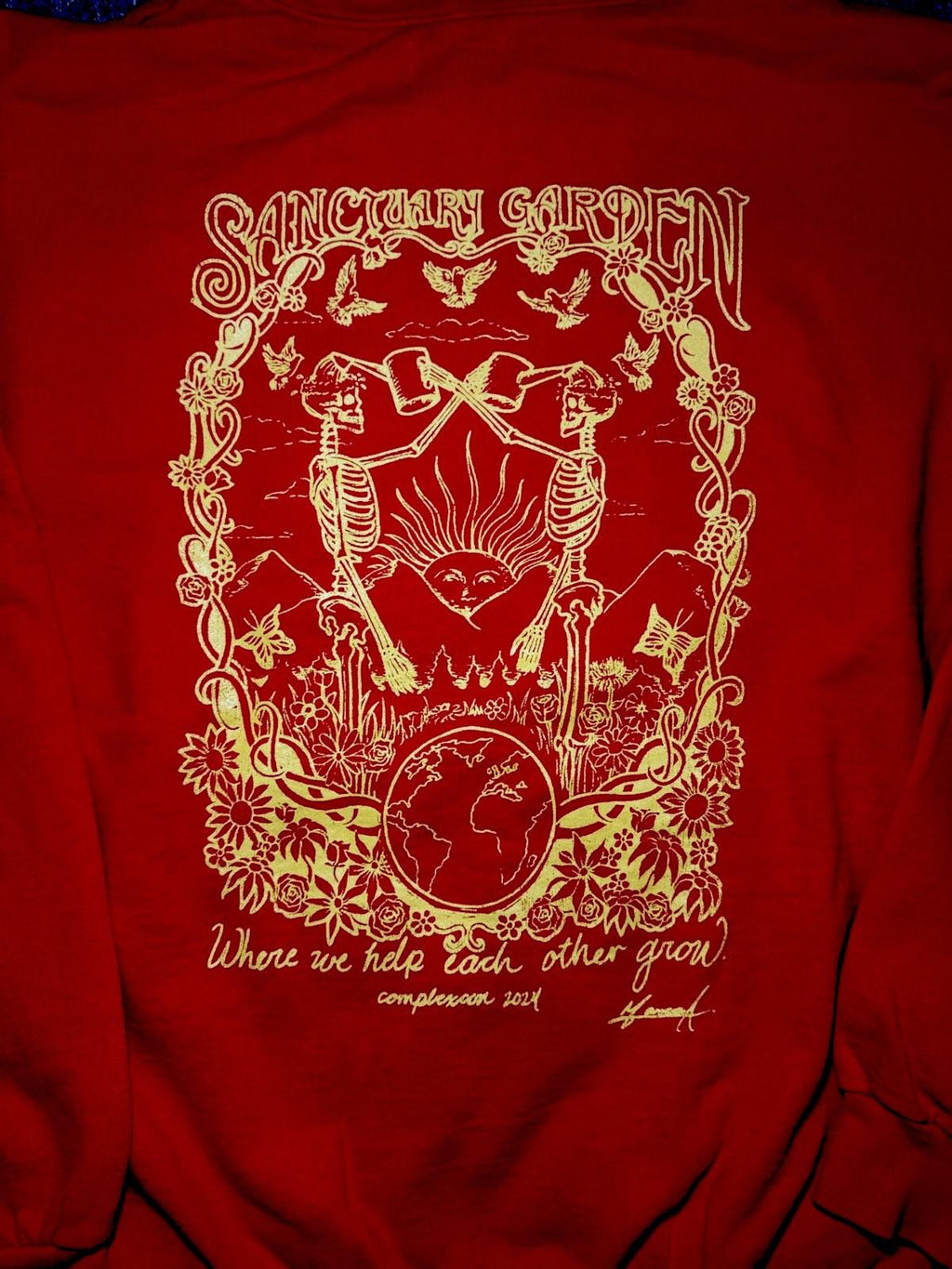 RARE NEW ComplexCon Sanctuary Garden Hoodie, Spiritual Vibes XL, Streetwear NWOT