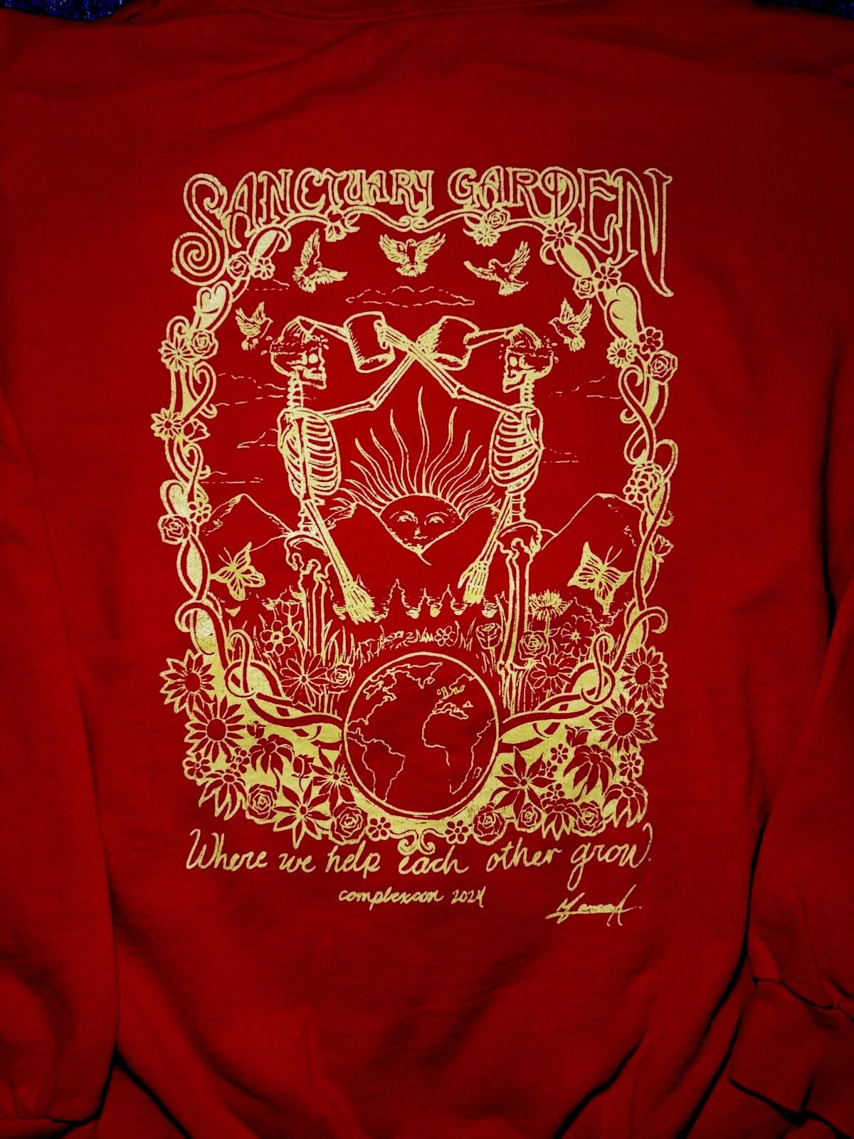 RARE NEW ComplexCon Sanctuary Garden Hoodie, Spiritual Vibes XL, Streetwear NWOT