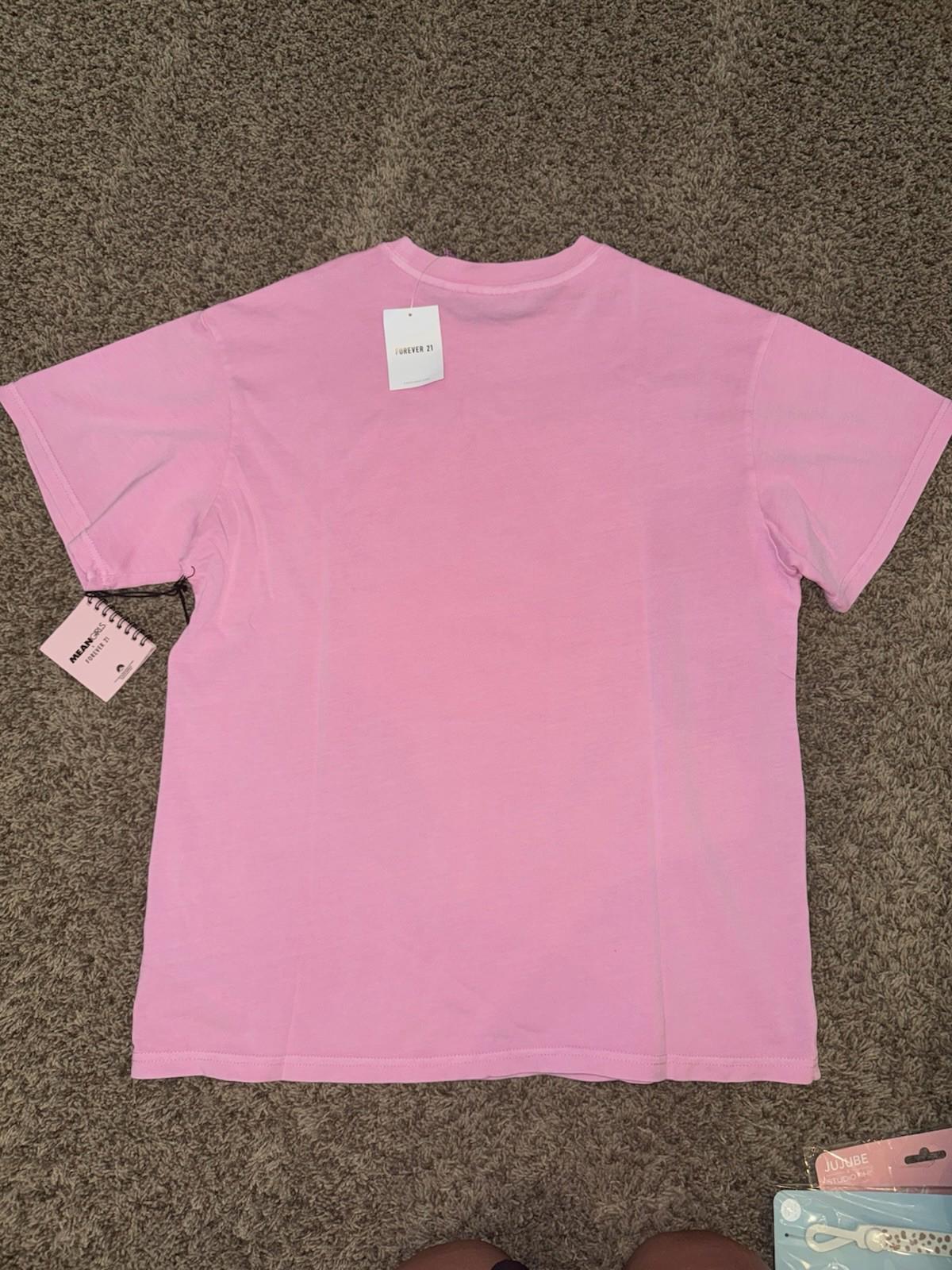 NEW! Mean Girls Shirt Adult SM On Wednesdays We Wear Pink W/ Burn Book NWT