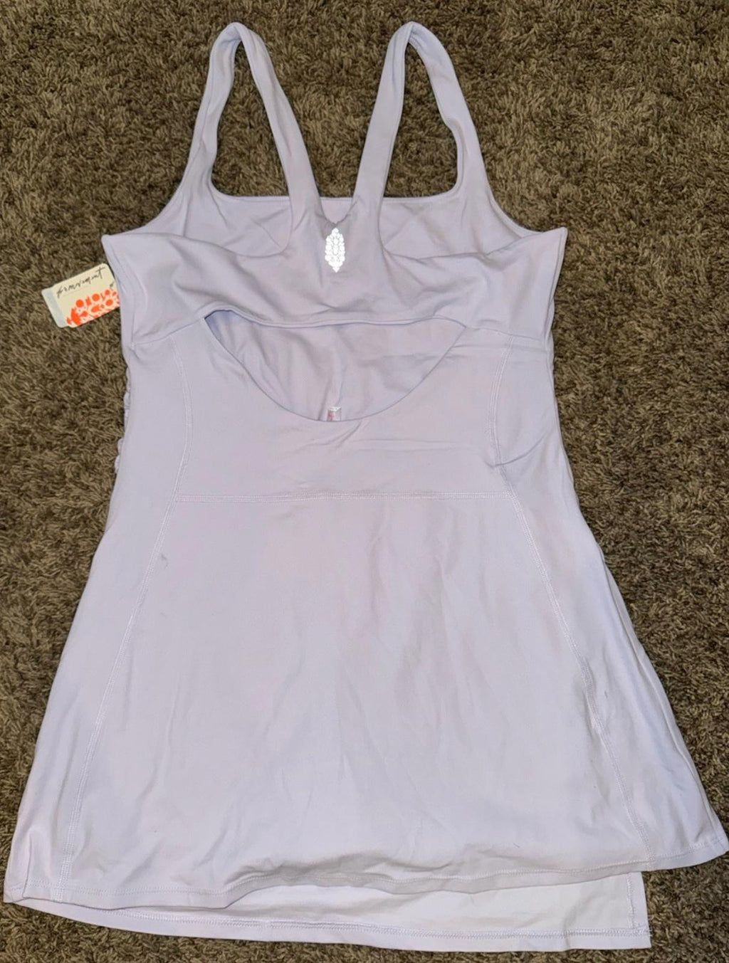 NWT! Free People Movement Lavender Never Better Stretch Built in Shorts LG