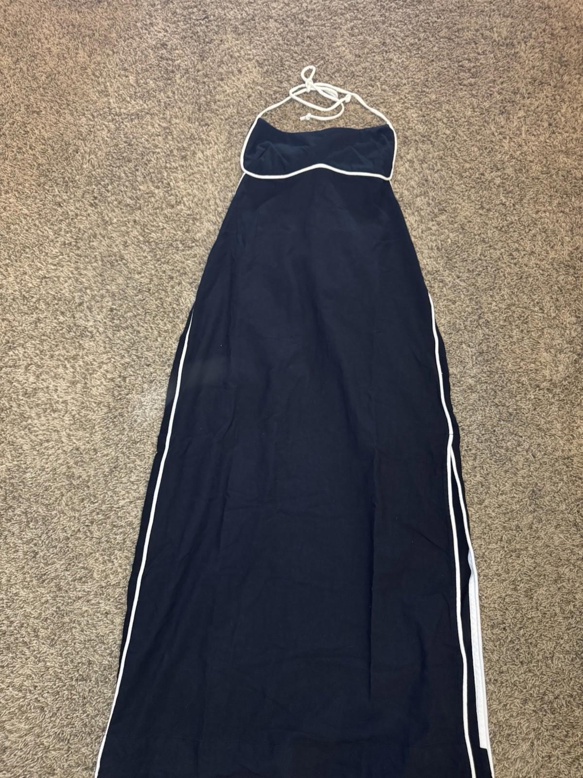 Free People Summer In Capri Halter Slit Side Midi Dress M NEW