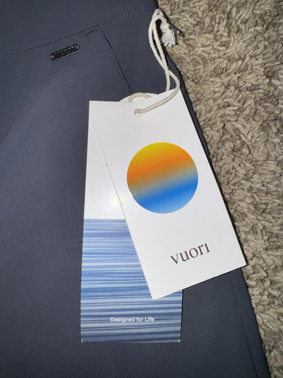 NEW VUORI Fleet Chino Shorts Men's Size 28 Charcoal  NWT