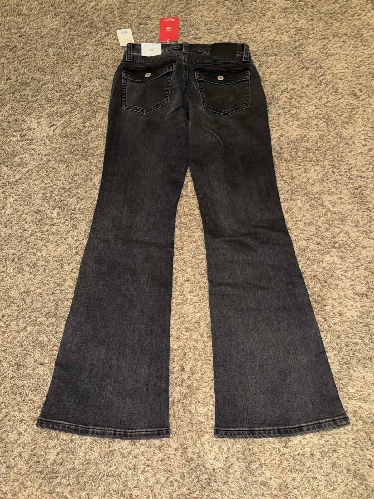 NEW  Lucky Brand Low Rise Flare jeans in a Phantom wash, size 4/27 R NWT