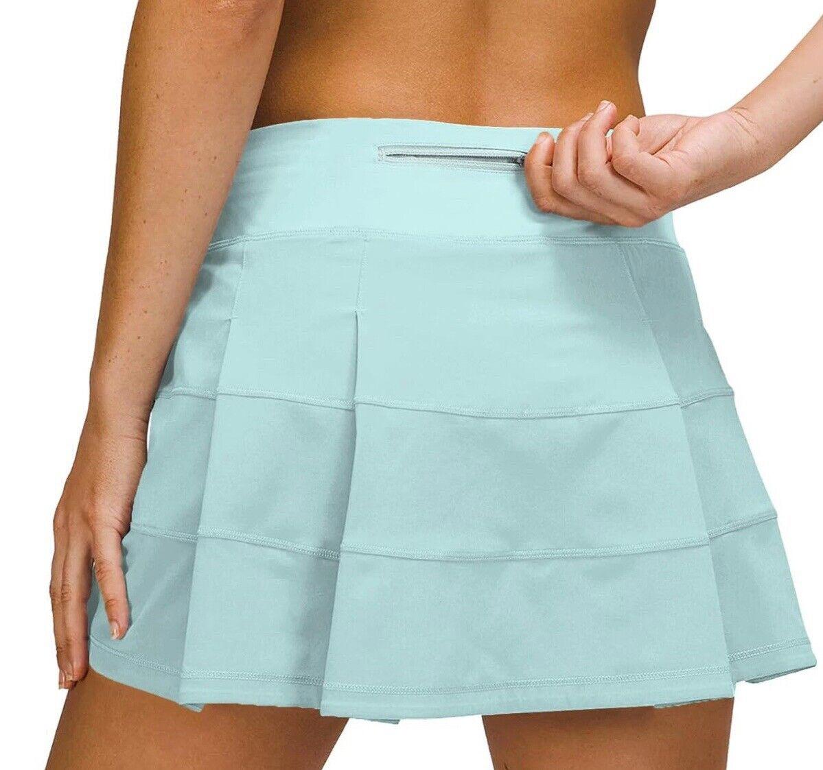 MCEDAR Pleated Tennis Skirt for Women with Pockets Mid-Rise Athletic Skirts Golf
