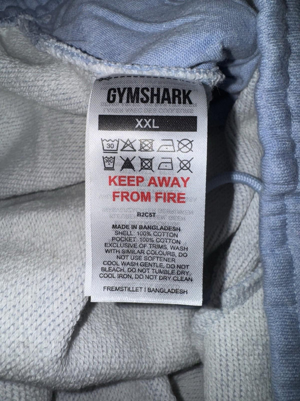 Gymshark Men's Drawstring Waist Essential Oversized Sweatpants. XXL blue NWOT