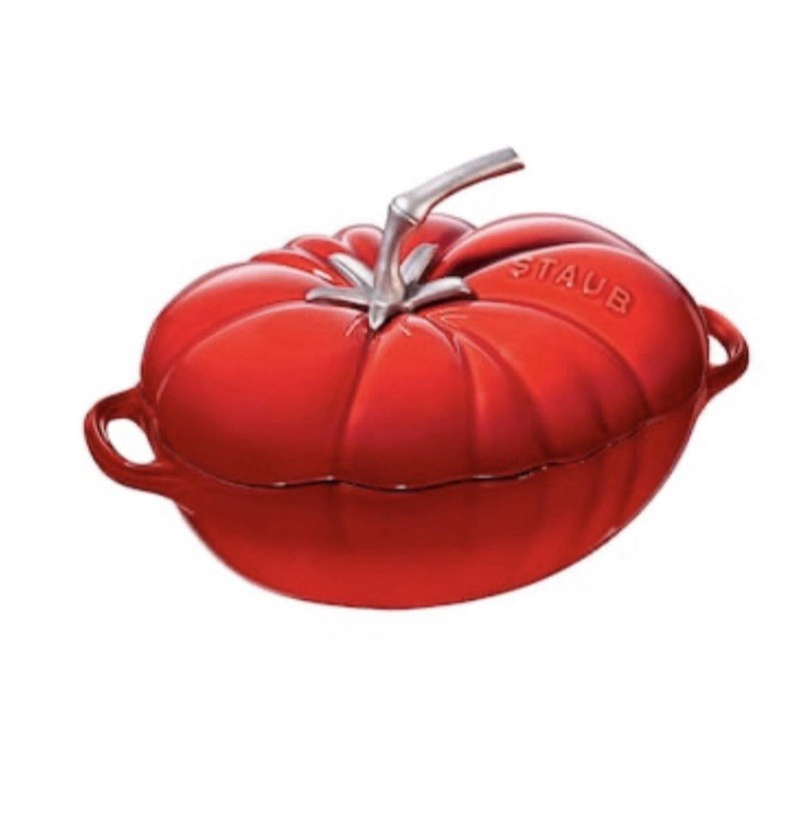 STAUB Cast Iron Tomato Cocotte Dutch Oven RED New With Box 2.9L RED