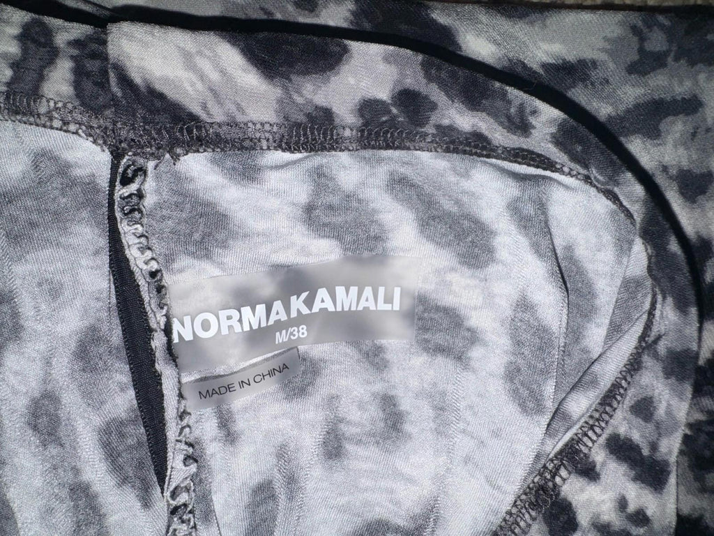 Norma Kamali STRAPLESS DIANA PICKLEBALL DRESS Asymmetrical  Maxi Dress Size M